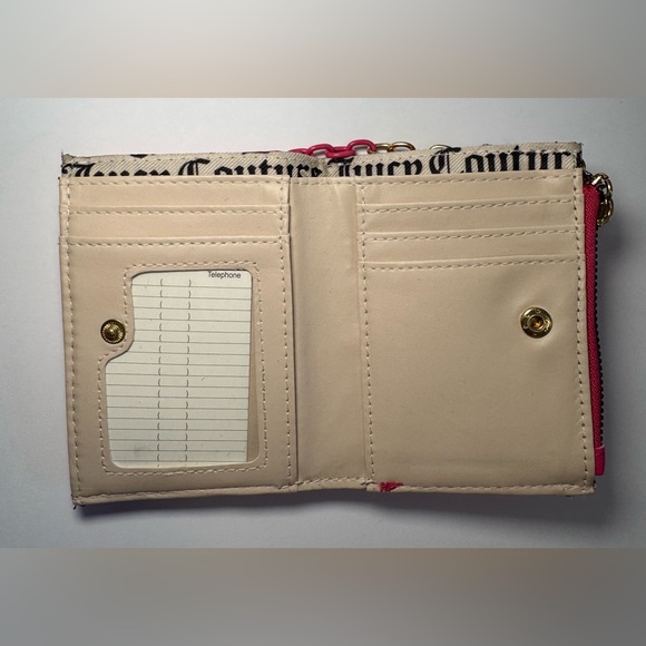 Juicy Couture hot pink wallet with attached card holder - Picture 6 of 10